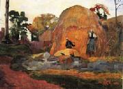 Paul Gauguin Yellow  Hay Ricks(Blond Harvest) USA oil painting artist